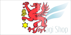 Flaga miasta Wolin - na zamówienie 150x90 Wolina   