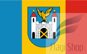 Flaga miasta Złocieniec - na zamówienie 150x90 Złocieńca   