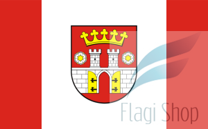 Flaga miasta Będzin - na zamówienie 110x70 Będzina