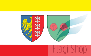 Flaga miasta Bielsko-Biała - na zamówienie 110x70 Bielska-Białej 