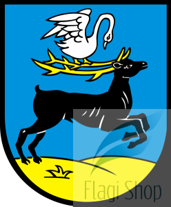 Flaga miasta Bieruń - na zamówienie 110x70 Bierunia