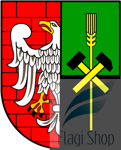 Flaga miasta Czerwionka-Leszczyny - na zamówienie 150x90 Czerwionki-Leszczyn