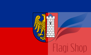 Flaga miasta Gliwice - na zamówienie 150x90 Gliwic