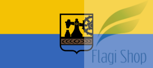 Flaga miasta Katowice - na zamówienie 150x90 Katowic