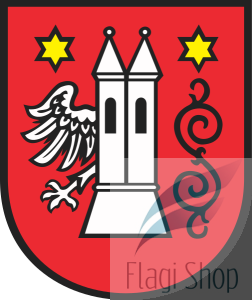 Flaga miasta Krzepice - na zamówienie 150x90 Krzepic