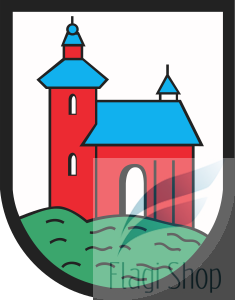 Flaga miasta Lędziny - na zamówienie 110x70 Lędzin