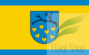 Flaga miasta Łaziska Górne - na zamówienie 150x90 Łazisk Górnych