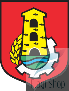 Flaga miasta Poręba - na zamówienie 150x90 Poręby