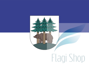 Flaga miasta Kętrzyn - na zamówienie 110x70 Kętrzyna   