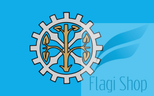 Flaga miasta Młynary - na zamówienie 110x70 Młynar   