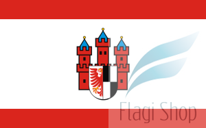 Flaga miasta Olecko - na zamówienie 150x90 Olecka   