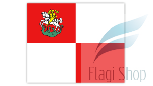 Flaga miasta Ostróda - na zamówienie 150x90 Ostródy