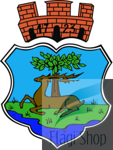 Flaga miasta Ryn - na zamówienie 150x90 Ryna   