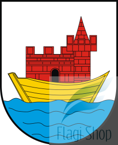 Flaga miasta Sępopol - na zamówienie 150x90 Sępopola   