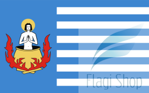 Flaga miasta Zalewo - na zamówienie 110x70 Zalewa   