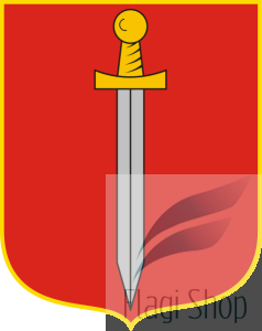 Flaga miasta Szczekociny - na zamówienie 110x70 Szczekocin