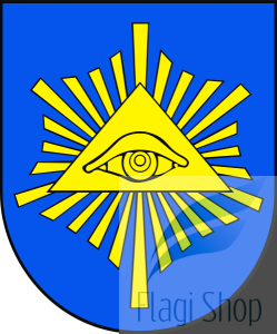 Flaga miasta Wilamowice - na zamówienie 110x70 Wilamowic