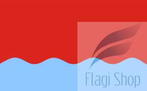 Flaga miasta Wojkowice - na zamówienie 150x90 Wojkowic