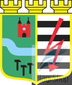 Flaga miasta Zawiercie - na zamówienie 150x90 Zawiercia