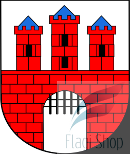 Flaga miasta Żarki - na zamówienie 110x70 Żarek  