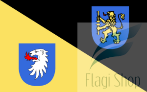 Flaga miasta Gorlice - na zamówienie 110x70 Gorlic