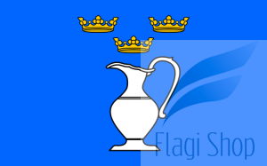 Flaga miasta Krynica-Zdrój - na zamówienie 110x70 Krynicy-Zdrój