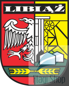 Flaga miasta Libiąż - na zamówienie 150x90 Libiąża