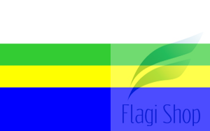 Flaga miasta Maków Podhalański - na zamówienie 110x70 Makowa Podhalańskiego