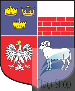 Flaga miasta Mszana Dolna - na zamówienie 150x90 Mszany Dolnej