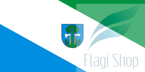 Flaga miasta Myślenice - na zamówienie 110x70 Myślenic