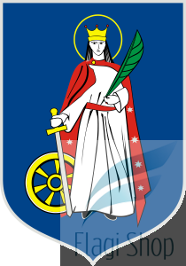 Flaga miasta Nowy Targ - na zamówienie 150x90 Nowego Targu