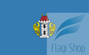 Flaga miasta Oświęcim - na zamówienie 150x90 Oświęcimia