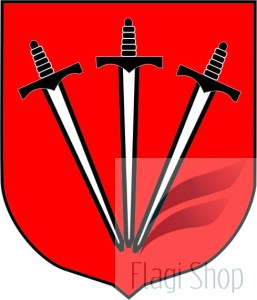 Flaga miasta Zator - na zamówienie 110x70 Zatoru