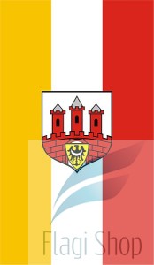 Flaga miasta Bolesławiec - na zamówienie 110x70 Bolesławca