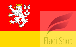 Flaga miasta Lądek-Zdrój - na zamówienie 110x70 Lądka-Zdroju