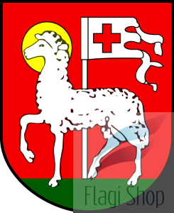 Flaga miasta Brok - na zamówienie 110x70  