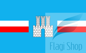 Flaga miasta Gostynin - na zamówienie 110x70  