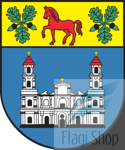 Flaga miasta Kobyłka - na zamówienie 150x90