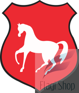 Flaga miasta Łosice - na zamówienie 110x70  