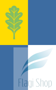 Flaga miasta Milanówek - na zamówienie 150x90 