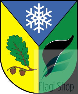 Flaga miasta Mrozy - na zamówienie 110x70 