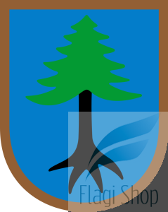 Flaga miasta Myszyniec - na zamówienie 150x90