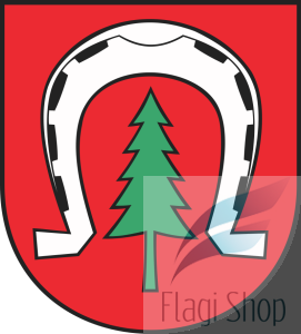 Flaga miasta Podkowa Leśna - na zamówienie 150x90