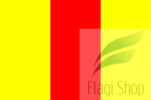 Flaga miasta Pruszków - na zamówienie 110x70