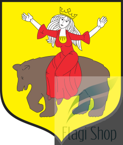 Flaga miasta Przysucha - na zamówienie 110x70 