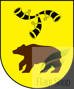 Flaga miasta Węgrów - na zamówienie 150x90  