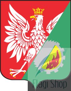 Flaga miasta Wołomin - na zamówienie 150x90  