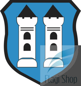 Flaga miasta Wyszogród - na zamówienie 110x70 