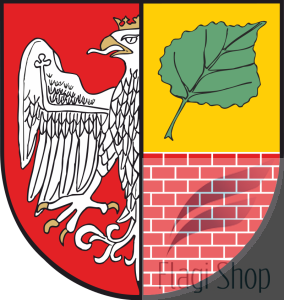 Flaga miasta Ząbki - na zamówienie 110x70  