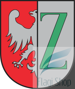 Flaga miasta Zielonka - na zamówienie 110x70  